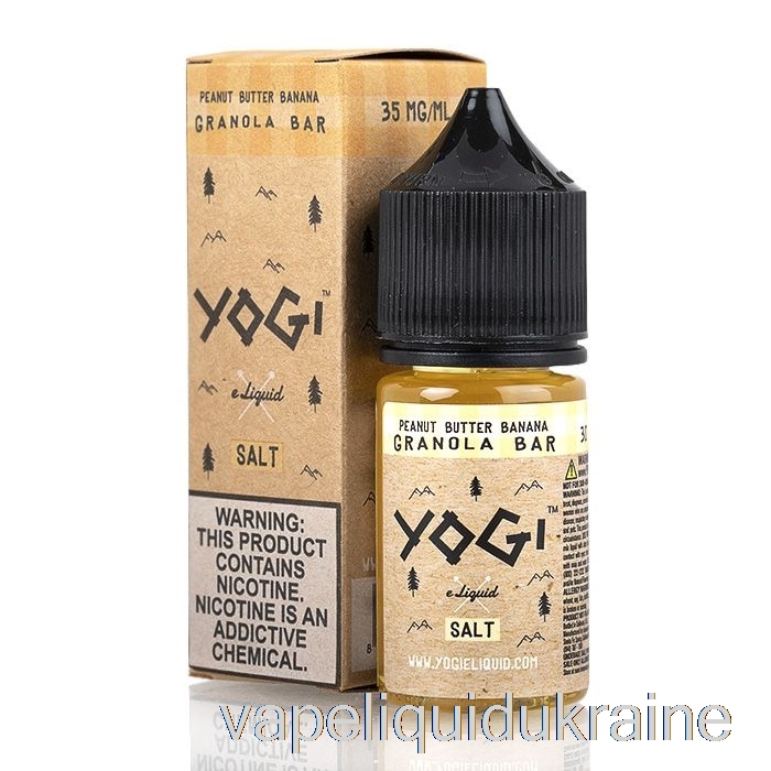 Vape Liquid Ukraine Peanut Butter Banana Granola Bar - Yogi Salts E-Liquid - 30mL 50mg Promo